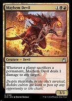 Matte Finish Ravnica Remastered Mayhem Devil ( #199 )