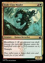 Matte Finish Ravnica Remastered Scab-Clan Mauler ( #219 )