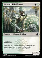 Matte Finish Ravnica Remastered Vernadi Shieldmate ( #236 )