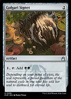 Matte Finish Ravnica Remastered Golgari Signet ( #258 )