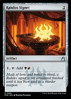 Matte Finish Ravnica Remastered Rakdos Signet ( #265 )
