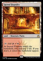 Matte Finish Ravnica Remastered Sacred Foundry ( #285 )