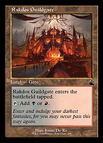 Matte Finish Ravnica Remastered Rakdos Guildgate ( #408 )