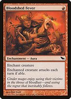 Matte Finish Shadowmoor Bloodshed Fever ( #84 )
