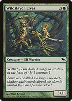 Matte Finish Shadowmoor Wildslayer Elves ( #133 )