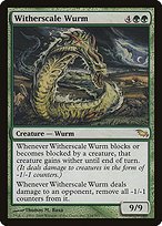 Matte Finish Shadowmoor Witherscale Wurm ( #134 )