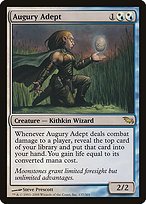 Matte Finish Shadowmoor Augury Adept ( #137 )