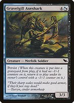 Matte Finish Shadowmoor Gravelgill Axeshark ( #164 )
