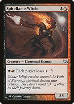 Matte Finish Shadowmoor Spiteflame Witch ( #197 )