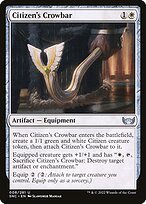 Matte Finish Streets of New Capenna Citizen's Crowbar ( #8 )