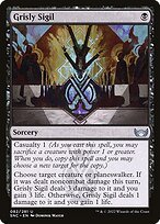 Matte Finish Streets of New Capenna Grisly Sigil ( #82 )