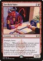 Matte Finish Streets of New Capenna Devilish Valet ( #105 )