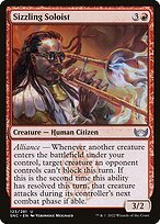 Matte Finish Streets of New Capenna Sizzling Soloist ( #123 )