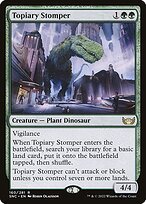 Matte Finish Streets of New Capenna Topiary Stomper ( #160 )