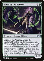 Matte Finish Streets of New Capenna Voice of the Vermin ( #163 )