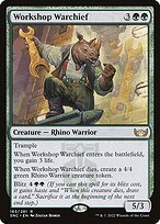 Matte Finish Streets of New Capenna Workshop Warchief ( #165 )
