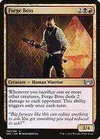 Matte Finish Streets of New Capenna Forge Boss ( #189 )