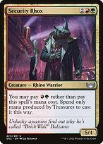 Matte Finish Streets of New Capenna Security Rhox ( #220 )