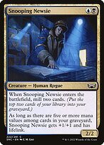Matte Finish Streets of New Capenna Snooping Newsie ( #222 )