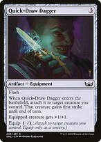 Matte Finish Streets of New Capenna Quick-Draw Dagger ( #243 )