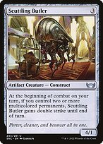 Matte Finish Streets of New Capenna Scuttling Butler ( #244 )