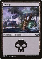 Matte Finish Streets of New Capenna Swamp ( #267 )
