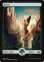 Matte Finish Streets of New Capenna Forest ( #280 )