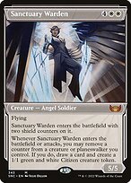 Matte Finish Streets of New Capenna Sanctuary Warden ( #343 )