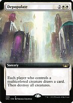 Matte Finish Streets of New Capenna Depopulate ( #406 )