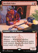 Matte Finish Streets of New Capenna Devilish Valet ( #423 )