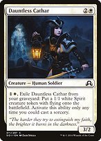 Matte Finish Shadows over Innistrad Dauntless Cathar ( #11 )