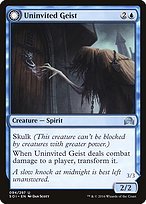 Matte Finish Shadows over Innistrad Uninvited Geist // Unimpeded Trespasser ( #94 )