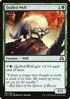 Matte Finish Shadows over Innistrad Quilled Wolf ( #222 )