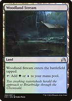 Matte Finish Shadows over Innistrad Woodland Stream ( #282 )