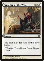 Glossy Finish Saviors of Kamigawa Presence of the Wise ( #23 )