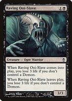 Glossy Finish Saviors of Kamigawa Raving Oni-Slave ( #86 )