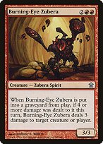 Glossy Finish Saviors of Kamigawa Burning-Eye Zubera ( #95 )