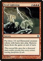 Glossy Finish Saviors of Kamigawa Feral Lightning ( #97 )