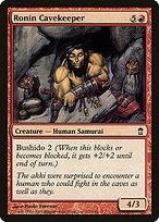 Glossy Finish Saviors of Kamigawa Ronin Cavekeeper ( #111 )