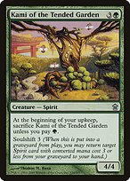 Glossy Finish Saviors of Kamigawa Kami of the Tended Garden ( #134 )
