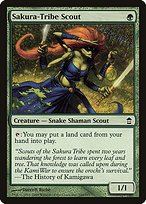 Glossy Finish Saviors of Kamigawa Sakura-Tribe Scout ( #144 )