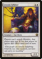 Glossy Finish Scars of Mirrodin Leonin Arbiter ( #14 )