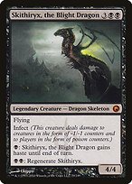 Glossy Finish Scars of Mirrodin Skithiryx, the Blight Dragon ( #79 )