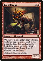 Glossy Finish Scars of Mirrodin Tunnel Ignus ( #105 )