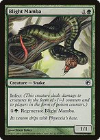 Glossy Finish Scars of Mirrodin Blight Mamba ( #112 )