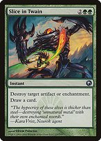 Glossy Finish Scars of Mirrodin Slice in Twain ( #127 )