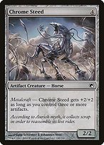 Glossy Finish Scars of Mirrodin Chrome Steed ( #142 )