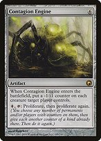 Glossy Finish Scars of Mirrodin Contagion Engine ( #145 )
