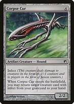 Glossy Finish Scars of Mirrodin Corpse Cur ( #147 )