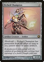 Glossy Finish Scars of Mirrodin Etched Champion ( #154 )